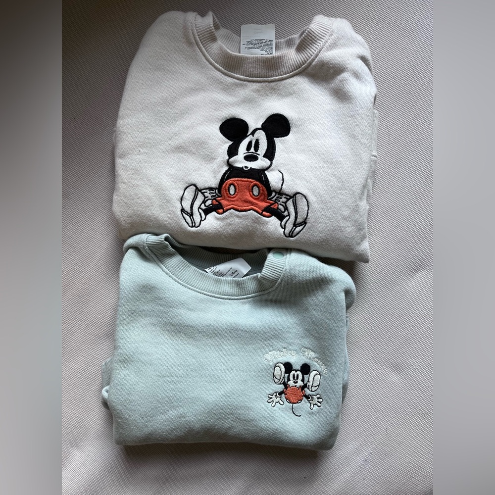 Uniqlo baby Mickey Mouse sweatshirts - Picture 1 of 3